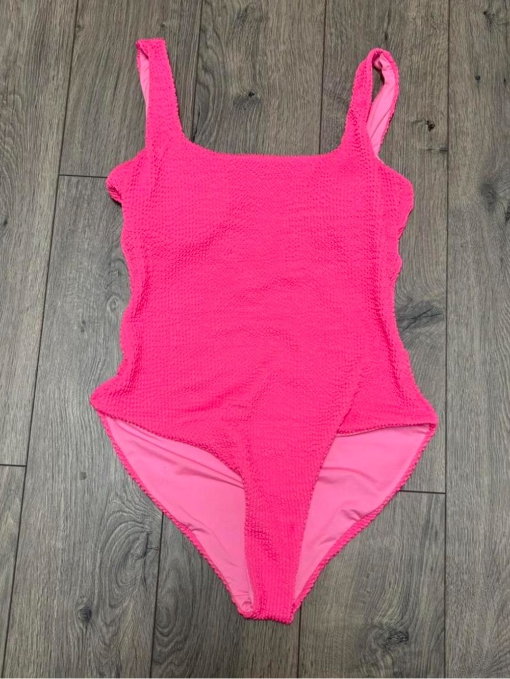 Hot pink one piece swimsuit large